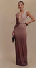 Brown sand maxi dress
