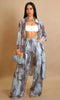 Beach wave set top/ pants