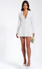White Dress blazer dress