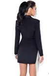 Dark night blazer dress