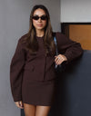 Chocolate set blazer/skirt (pre-order 10-10-25)