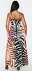 Zebra maxi dress