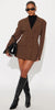 Sweet chocolate blazer dress