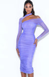 Purple love midi dress