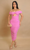 Candy crush midi dress