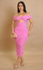 Candy crush midi dress