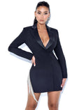 Dark night blazer dress