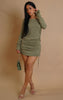 Leaf set top/ skirt