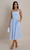 Blue sky midi dress