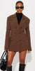 Sweet chocolate blazer dress