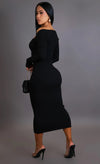 Fall afternoon midi dress