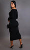 Fall afternoon midi dress