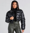 Alicia cropped puffer jacket