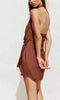 Brown leaf mini dress (pre-order delivered 2-15-26)