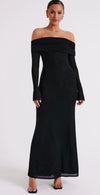 Black night maxi dress (Pre-order delivered 1-18-24)