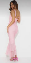Pink bubble Gum maxi dress (pre-order delivered 4-20-24)