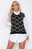 Black Mocha Logo Sleeveless Knitted Top Walking closet shop 